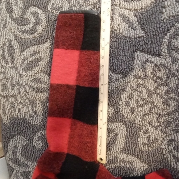 Pendleton Red and Black Pea Coat Buffalo Plaid Paul Buyan Womens S/p - Picture 14 of 14